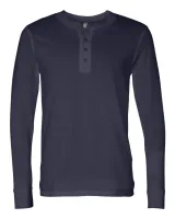 Tricou bărbați Bella Jersey Henley personalizat, albastru