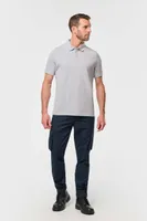 Tricou polo bărbați Designed To Work Short Sleeve Stud personalizat, pe model