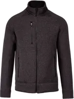 Jachetă bărbați Kariban Full Zip Heather personalizată, gri