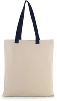 Sacoșă Kimood Flat Canvas Shopper With Contrast Handle personalizată, natural, în context