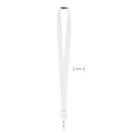 Lanyard cu suport pt. ecuson personalizat, alb