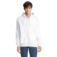 Hanorac unisex Sol's Calipso Full Zip personalizat, white