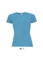 Tricou damă SOL'S Sporty Raglan Sleeved personalizat, albastru