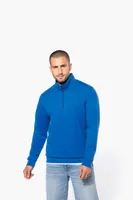 Bluză bărbați Kariban Zip Neck personalizată, pe model