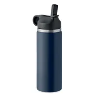 Sticlă cu perete dublu 500 ml personalizată, albastru marin francez