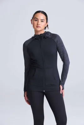 Articol sport damă Just Cool Cool Contrast Zoodie personalizat