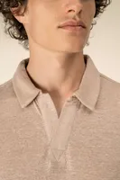 Tricou polo bărbați Spasso Linen personalizat, pe model