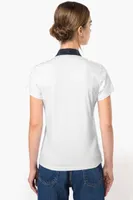 Tricou polo damă Kariban Two-tone Jersey personalizat, pe model