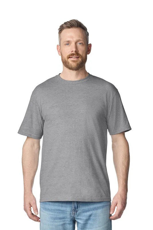 Tricou unisex Gildan Softstyle™ Midweight Adult personalizat, pe model