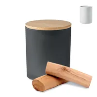 Lumânare ceară vegetală 200g personalizat, negru