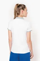 Tricou polo damă Kariban Two-tone Piqué personalizat, pe model