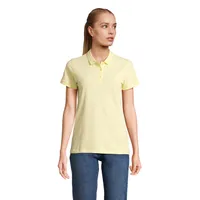 PLANET WOMEN Polo 170g personalizat, galben deschis