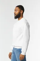 Bluză unisex Gildan Dryblend® Adult Crewneck personalizată, pe model