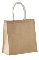 Sacoșă Kimood Jute Canvas Tote Large personalizată, în context