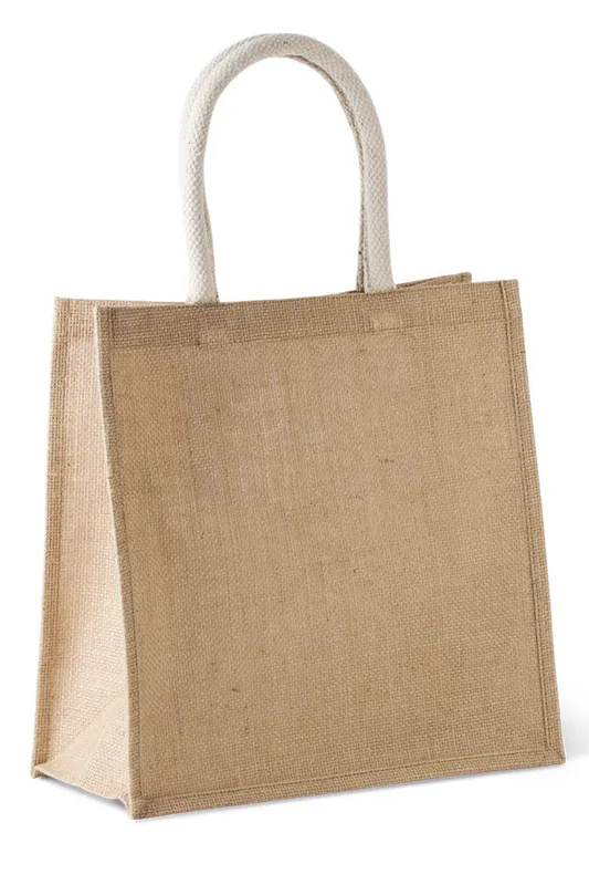 Sacoșă Kimood Jute Canvas Tote Large personalizată, în context