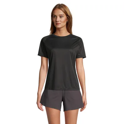 Tricou damă Sol's Vortex Raglan personalizat, black