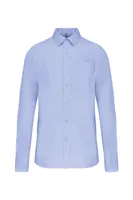 Cămașă bărbați Kariban Cotton Poplin personalizată, albastru