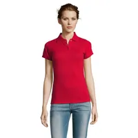 PRIME WOMEN POLO 200g personalizat, red