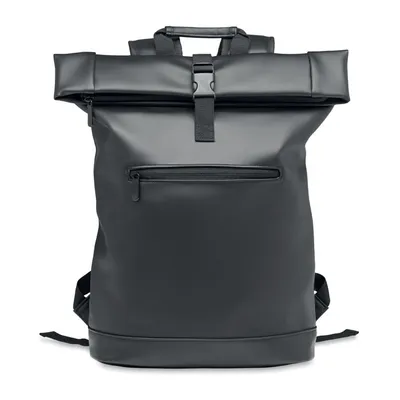 Rucsac rolltop pentru laptop PU personalizat