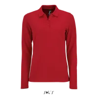 Tricou polo damă SOL'S Perfect Lsl Piqué personalizat, roșu
