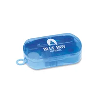 Set papetărie în cutie plastic personalizat, vedere zona de personalizare