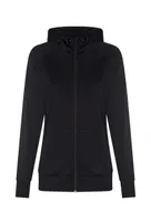 Articol sport damă Just Cool Cool Contrast Zoodie personalizat, negru
