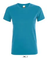 Tricou damă SOL'S Regent Round Collar personalizat, albastru