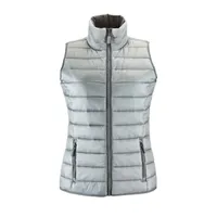 Vestă damă SOL'S Wave Lightweight Bodywarmer personalizată, gri