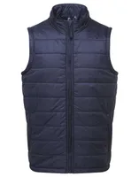 Vestă bărbați Premier Recyclight Padded Gilet personalizată, albastru