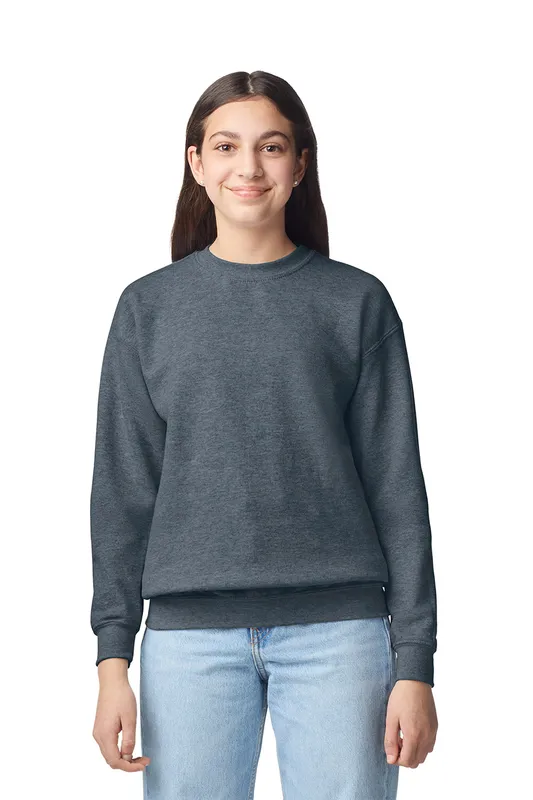 Bluză copii Gildan Heavy Blend™ Crewneck personalizată, pe model