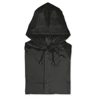 Impermeabil cu glugă. PVC personalizat, negru