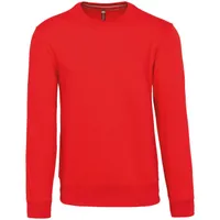Bluză bărbați Kariban Crew Neck personalizată, roșu