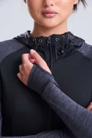 Articol sport damă Just Cool Cool Contrast Zoodie personalizat, pe model