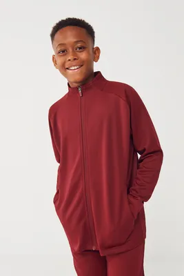 Tricou copii Finden + Hales Knitted Tracksuit Top personalizat