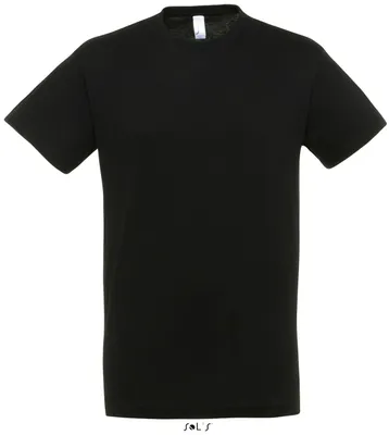 Tricou unisex SOL'S Regent Round Collar personalizat, negru