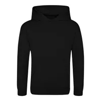 Hanorac copii Just Hoods Sports Polyester personalizat, negru