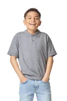 Tricou polo copii Gildan Dryblend® Jersey personalizat, pe model