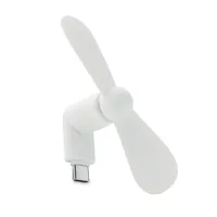 Ventilator USB portabil personalizat, alb