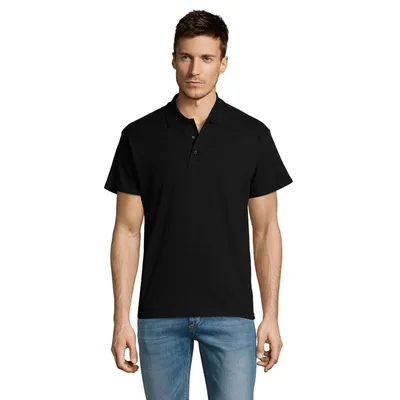 Polo SUMMER II MEN 170g personalizat, black