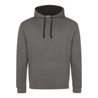 Hanorac unisex Just Hoods Varsity personalizat, gri
