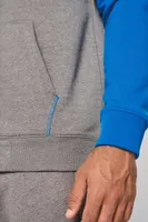Hanorac unisex Proact Two-tone Zipped Fleece personalizat, pe model