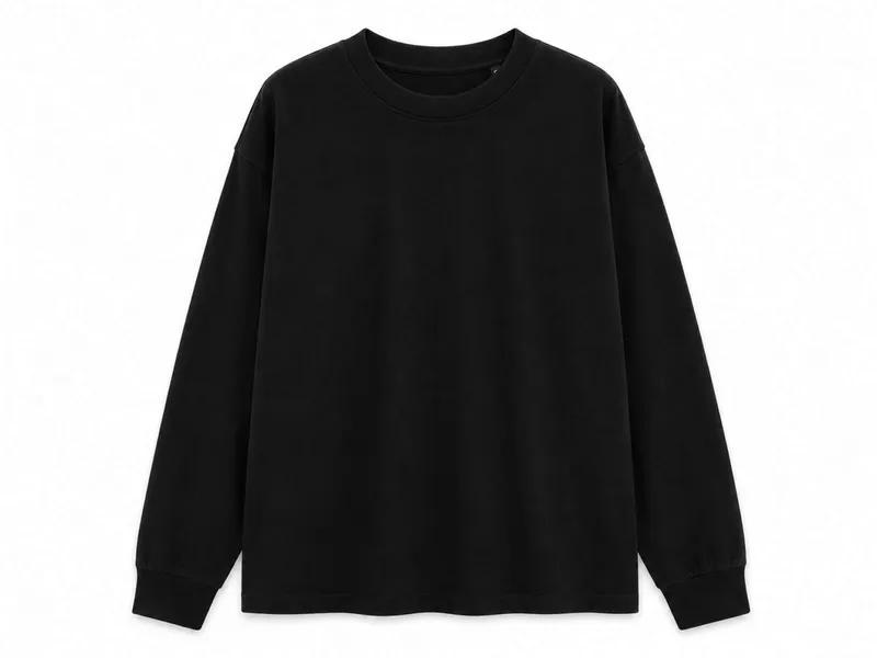 Tricou cu mânecă lungă bărbați True Blanks Boxy personalizat, pe model