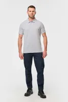 Tricou polo bărbați Designed To Work Short Sleeve Stud personalizat, pe model