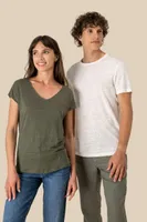 Tricou bărbați Spasso Linen personalizat, pe model