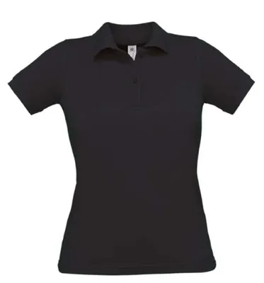 Tricou polo damă B&C Safran Pure personalizat
