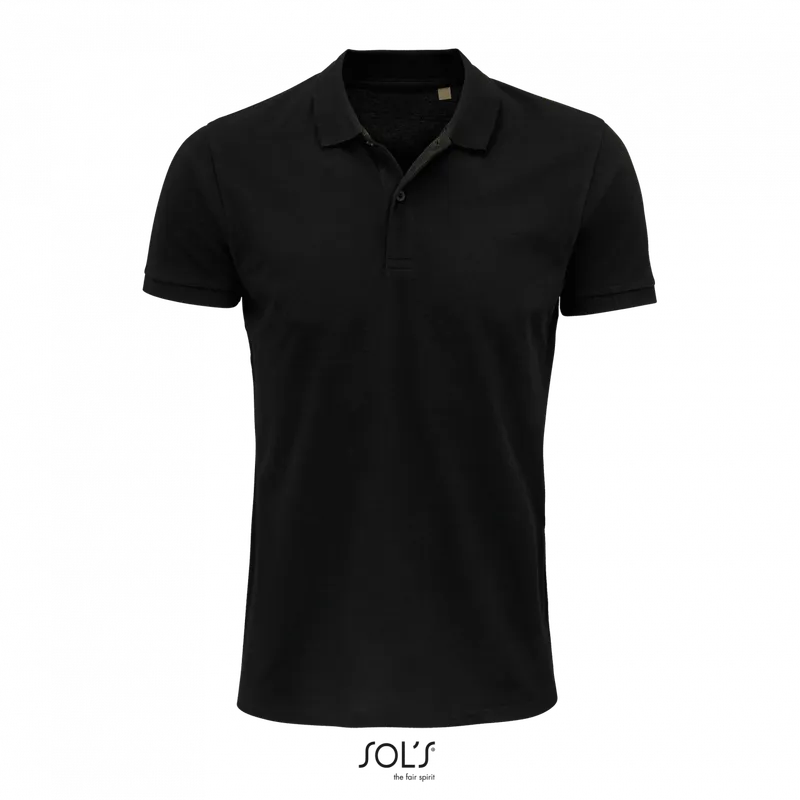 Tricou polo bărbați SOL'S Planet personalizat, negru