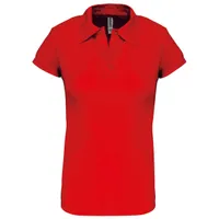 Tricou polo damă Proact Short-sleeved personalizat, roșu