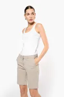 Pantaloni scurți damă Kariban Chino Bermuda Shorts personalizați, pe model