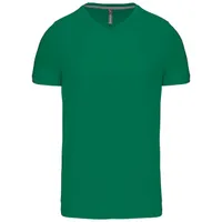 Tricou bărbați Kariban Short-sleeved V-neck personalizat, verde