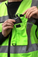 Vestă unisex Korntex Comfort Executive Safety Vest Hamburg Multifunctional With Pockets personalizată, pe model